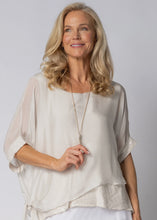 Load image into Gallery viewer, Danika Silk Top Latte