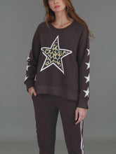 Load image into Gallery viewer, Kate Leopard Star Sweat Truffle