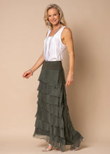 Load image into Gallery viewer, Fifi Silk Skirt Khaki