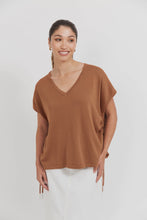 Load image into Gallery viewer, Haiti Tie Knit Top - Tan