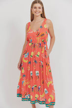 Load image into Gallery viewer, Cabana Tie Dress - Brasil Coral