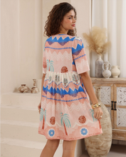 Load image into Gallery viewer, Aztec Palm Mini Dress