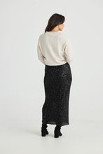 Load image into Gallery viewer, Dazzle Skirt Black Sequin