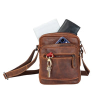Load image into Gallery viewer, Dalton Leather Vintage Messenger Bag Sandal