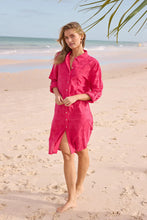 Load image into Gallery viewer, Palm Overshirt Hot Pink