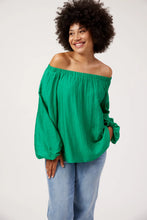 Load image into Gallery viewer, Kenya Off Shoulder Top - Green