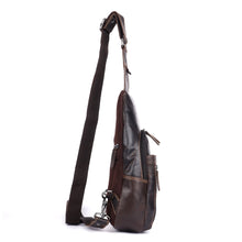 Load image into Gallery viewer, Lennox Leather Sling Bag Dark Brown