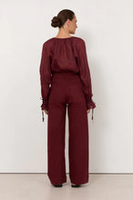 Load image into Gallery viewer, Lucy Patch Pocket Denim Pant Burgundy