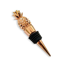 Load image into Gallery viewer, Pineapple Rose Gold Bottle Stopper
