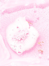 Load image into Gallery viewer, Crystal Bath Bomb Rose Quartz Jasmine
