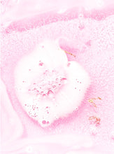 Load image into Gallery viewer, Crystal Bath Bomb Rose Quartz Jasmine