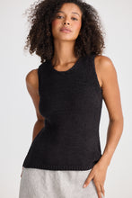 Load image into Gallery viewer, Black Saffron Knit Tank