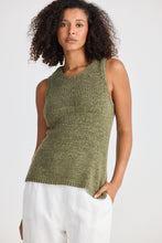 Load image into Gallery viewer, Khaki Saffron Knit Tank
