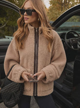 Load image into Gallery viewer, Sherpa Fleece Zip Through