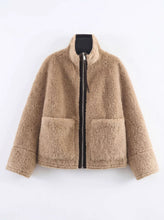 Load image into Gallery viewer, Sherpa Fleece Zip Through