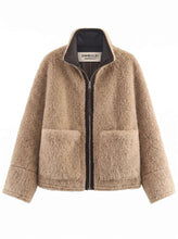 Load image into Gallery viewer, Sherpa Fleece Zip Through