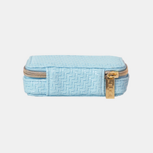 Load image into Gallery viewer, Pill Box - Herringbone Bluebell