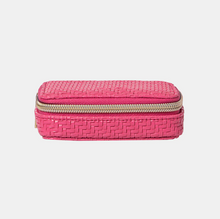 Load image into Gallery viewer, Pill Box - Herringbone Raspberry