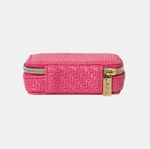Load image into Gallery viewer, Pill Box - Herringbone Raspberry