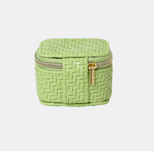 Load image into Gallery viewer, Mini Jewellery Cube - Herringbone Pistachio