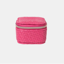 Load image into Gallery viewer, Mini Jewellery Cube - Herringbone Raspberry