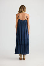 Load image into Gallery viewer, Inhale Dress Navy Dobby
