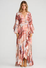 Load image into Gallery viewer, Carly Wrap Dress Nomad Patchwork
