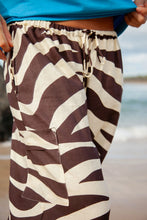 Load image into Gallery viewer, Sidewalk Zebra Linen Pants