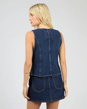 Load image into Gallery viewer, Bailey Indigo Denim Vest