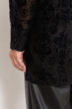 Load image into Gallery viewer, Estelle Burnout Shirt Black