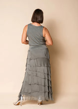 Load image into Gallery viewer, Fifi Silk Skirt Gum Leaf