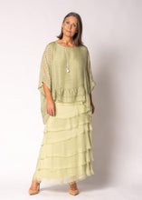 Load image into Gallery viewer, Fifi Silk Skirt Lily Green