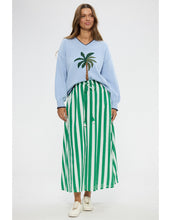 Load image into Gallery viewer, Mayfair Skirt Green Stripe