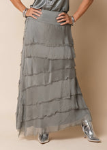 Load image into Gallery viewer, Fifi Silk Skirt Gum Leaf