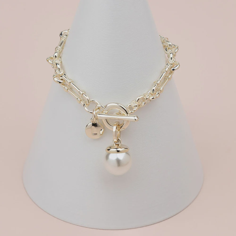 Gold Single Pearl Bracelet