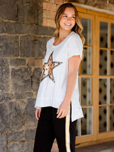 Load image into Gallery viewer, Gold Star Tee White
