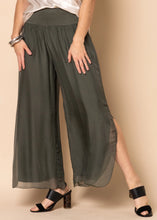 Load image into Gallery viewer, Gia Silk Pant Khaki
