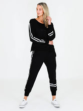Load image into Gallery viewer, 2 Stripes Sweater Black

