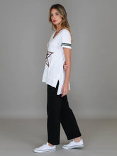 Load image into Gallery viewer, Demi Leopard Star T-shirt  White
