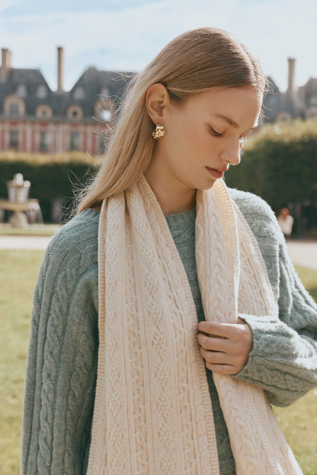 Argo Scarf Ecru