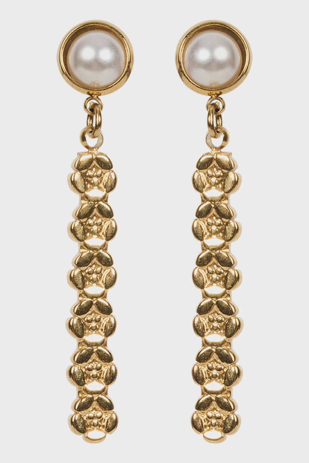 Alegria Earring Pearl Stamped