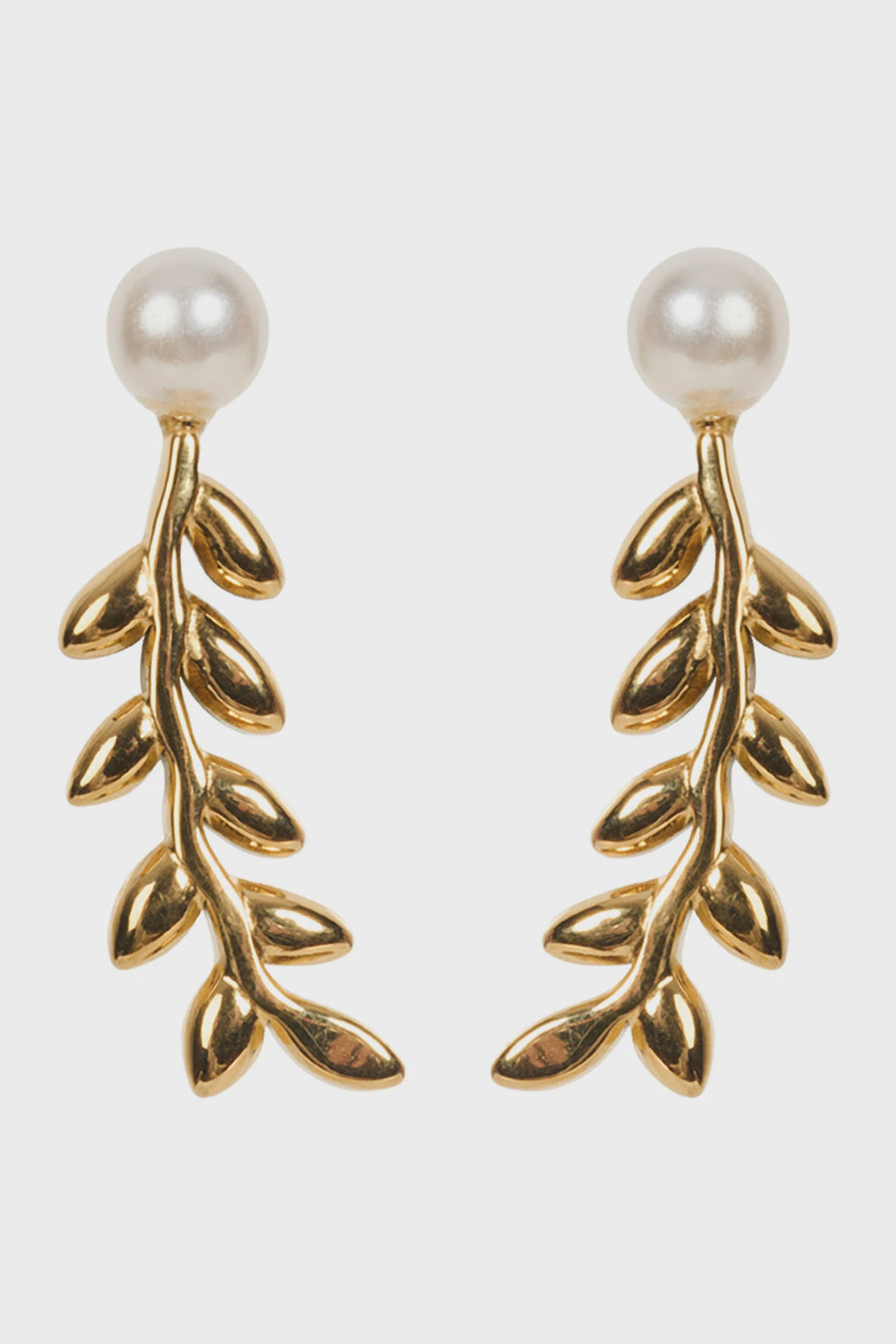 Alegria Earring Pearl Leaf