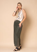 Load image into Gallery viewer, Gia Silk Pant Khaki
