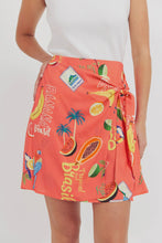 Load image into Gallery viewer, Cabana Mini Skirt - Brasil Coral
