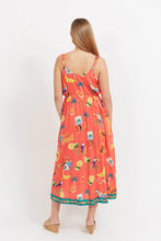 Load image into Gallery viewer, Cabana Tie Dress - Brasil Coral
