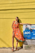 Load image into Gallery viewer, Cabana Tie Dress - Brasil Coral
