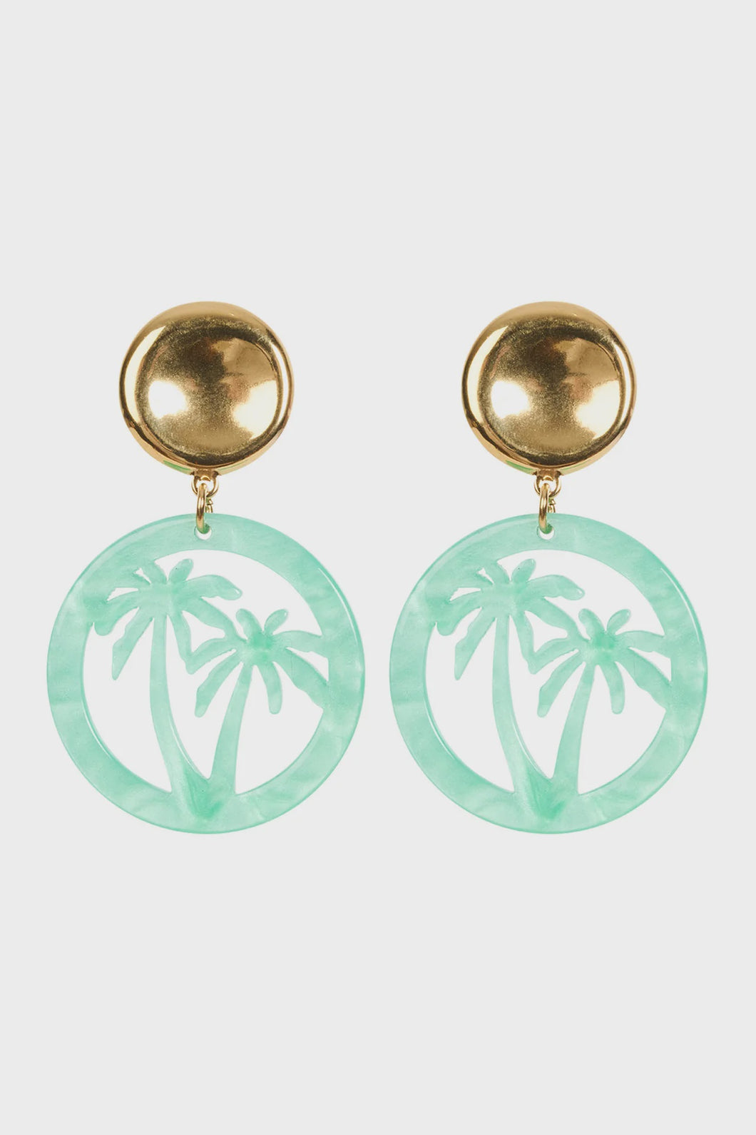 Haiti Palms Earring Green