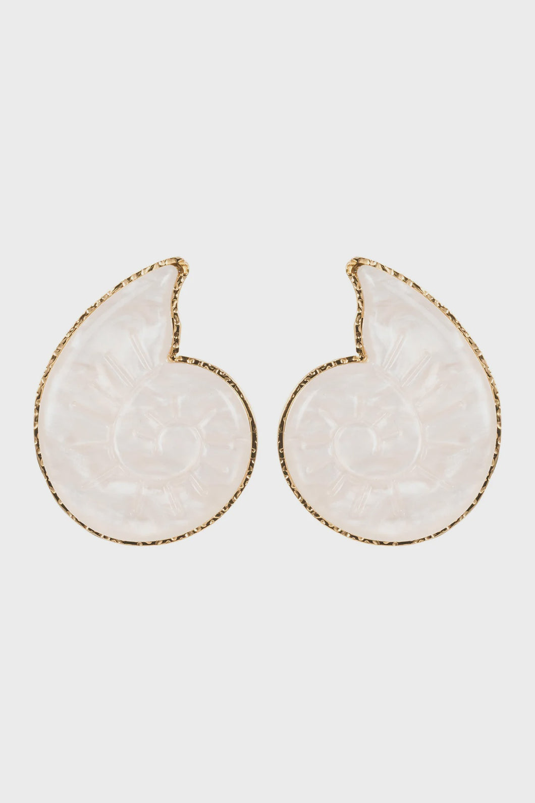 Haiti Stud Earring White