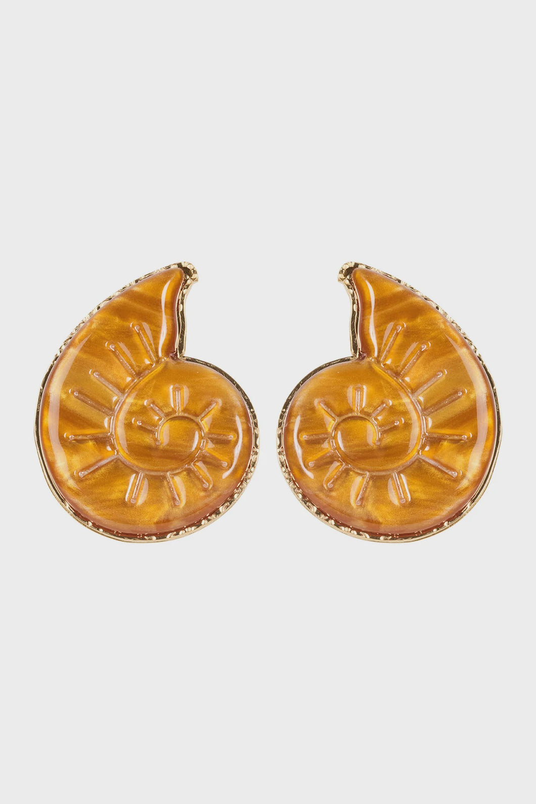 Haiti Stud Earring Tan