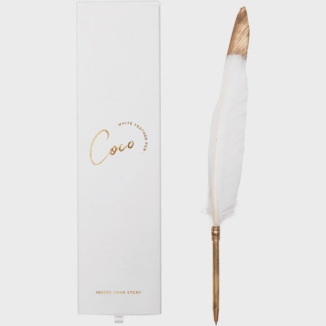 Coco Feather Pen – jakjak interiors clothing & giftware